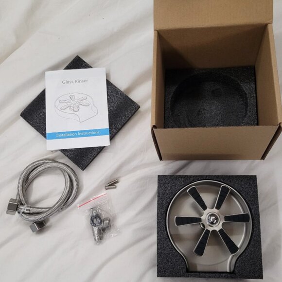 New Brushed Stainless Steel Bar glass Bottle Washer With hardware Lanae - Picture 2 of 4